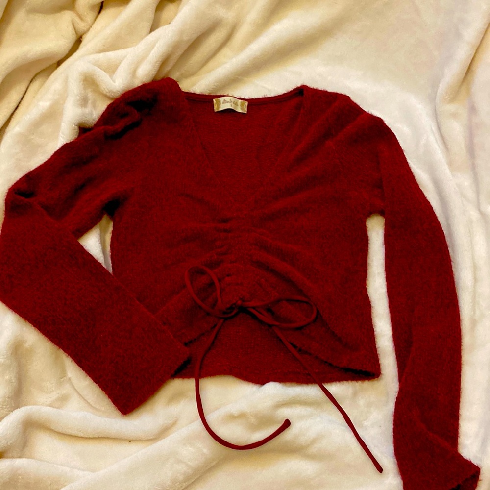 Altar’d State maroon tie sweater
